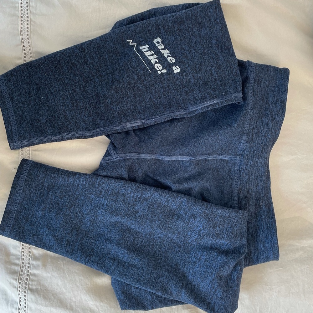 Navy “Take a Hike” good human Leggings